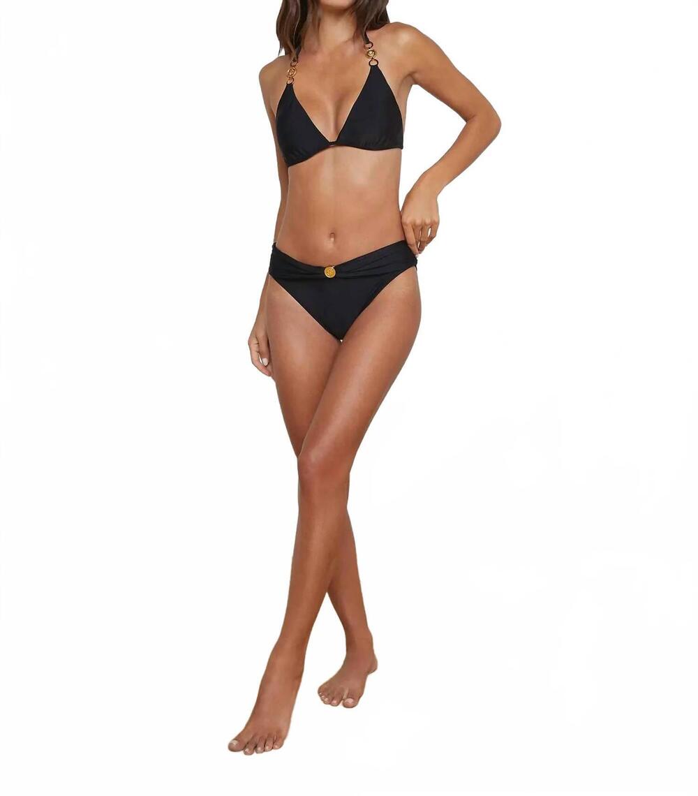 NEW L'AGENCE miya bikini bottom in black